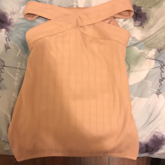 Pink/ salmon high waisted skirt - Picture 1 of 3